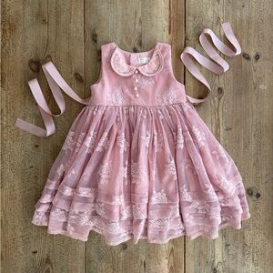 Dollcake Blush Pink Embroidered Dress